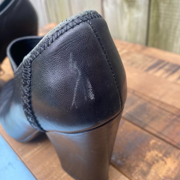 PRADA Calzature Donna Black Leather Ankle Boots - Size 8 - Picture 14 of 14